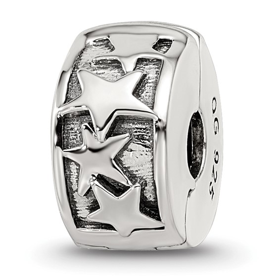 Sterling Silver Reflections Shooting Stars Clip Bead