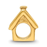Sterling Silver Gold-plated Reflections House Bead view 2