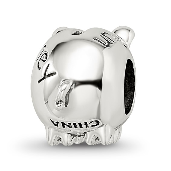 Sterling Silver Reflections Fun Money Piggy Bank Bead