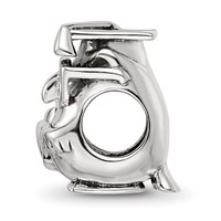 Sterling Silver Reflections Graduation Owl Bead view 2