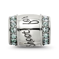 Sterling Silver Reflections Crystal Shoot for the Moon Bead view 3
