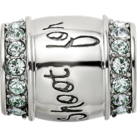 Sterling Silver Reflections Crystal Shoot for the Moon Bead view 4
