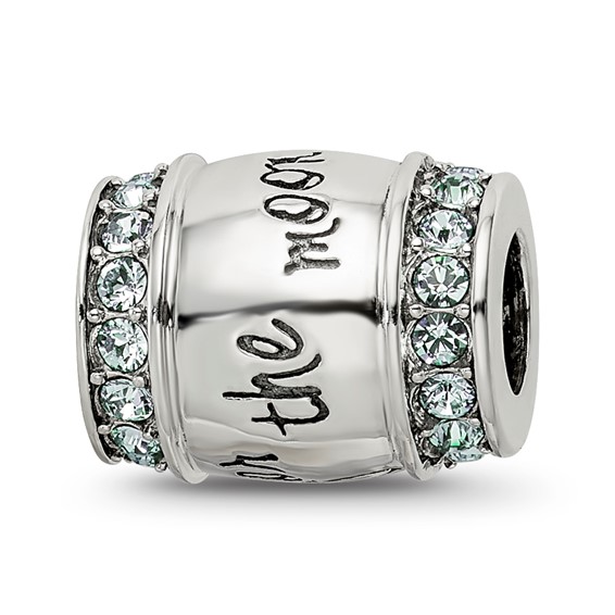 Sterling Silver Reflections Crystal Shoot For The Moon Bead