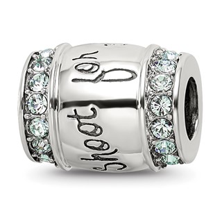 Sterling Silver Reflections Crystal Shoot For The Moon Bead