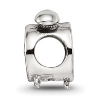 Sterling Silver Reflections Alarm Clock Bead view 2