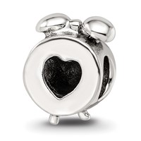 Sterling Silver Reflections Alarm Clock Bead view 5