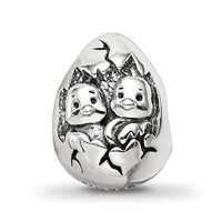 Sterling Silver Reflections Easter Chicks Bead view 3
