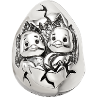 Sterling Silver Reflections Easter Chicks Bead view 4