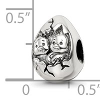 Sterling Silver Reflections Easter Chicks Bead view 5