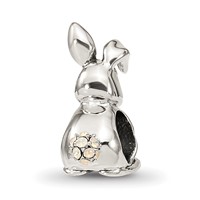 Sterling Silver Reflections Crystals Bunny Bead view 5