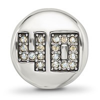 Sterling Silver Reflections Crystals Fabulous 40 Bead view 3