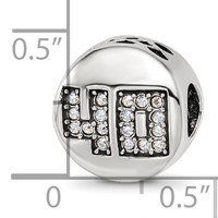 Sterling Silver Reflections Crystals Fabulous 40 Bead view 5