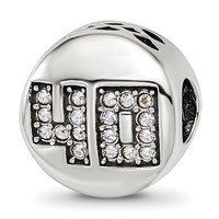 Sterling Silver Reflections Crystals Fabulous 40 Bead view 1
