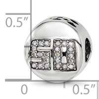 Sterling Silver Reflections Crystals Fantastic 50 Bead view 5