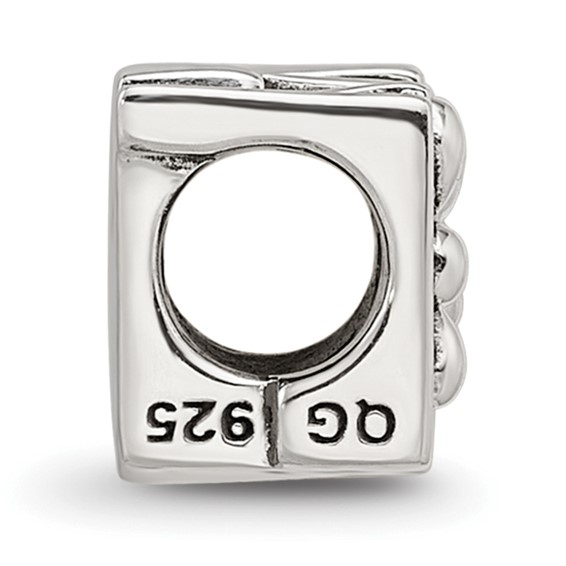 Sterling Silver Reflections Best Mom Two Sided Bead