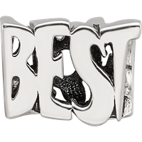 Sterling Silver Reflections Best Mom Two Sided Bead view 4