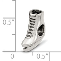 Sterling Silver Reflections Ice Skate Bead view 4