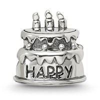 Sterling Silver Reflections Birthday Cake Bead view 3