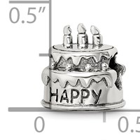 Sterling Silver Reflections Birthday Cake Bead view 4