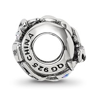 Sterling Silver Reflections Crystals Birthday Collage Bead view 2
