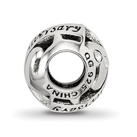 Sterling Silver Reflections Crystals Anniversary Bead view 2