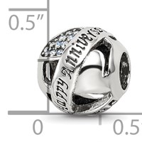 Sterling Silver Reflections Crystals Anniversary Bead view 4