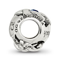 Sterling Silver Reflections Crystals Happy Hanukkah Bead view 2