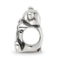 Sterling Silver Reflections Crystals Teddy Bear Bead view 2