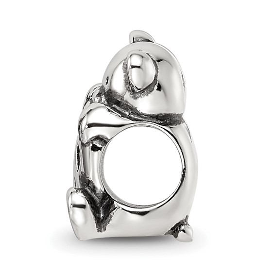 Sterling Silver Reflections Crystals Teddy Bear Bead