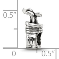 Sterling Silver Reflections Golf Bag Bead view 4