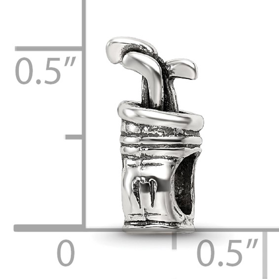 Sterling Silver Reflections Golf Bag Bead