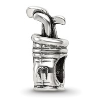 Sterling Silver Reflections Golf Bag Bead view 1