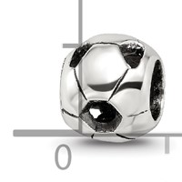 Sterling Silver Reflections Soccer Ball Bead view 4