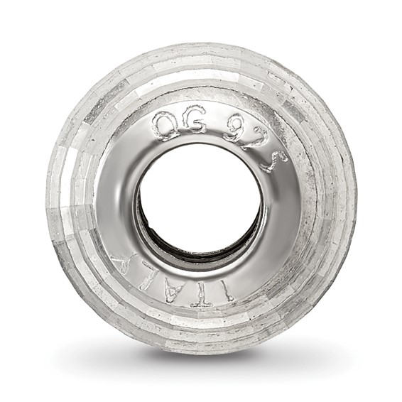 Sterling Silver Reflections Diamond Cut Bead