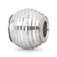 Sterling Silver Reflections Diamond Cut Bead view 1