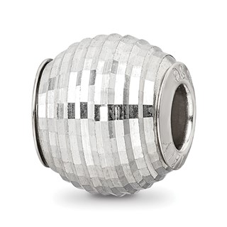Sterling Silver Reflections Diamond Cut Bead