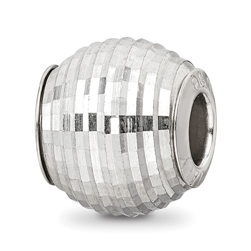 Sterling Silver Reflections Diamond Cut Bead