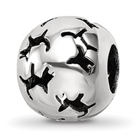 Sterling Silver Reflections Cutout Dog Bead view 1