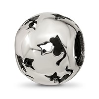 Sterling Silver Reflections Cutout Cat Bead view 5