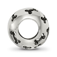 Sterling Silver Reflections Cutout Dog Bone Bead view 2