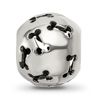 Sterling Silver Reflections Cutout Dog Bone Bead view 4
