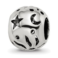 Sterling Silver Reflections Sun Moon Stars Bead view 1