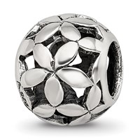 Sterling Silver Reflections Flower of Life Bead view 1