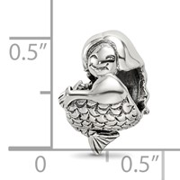 Sterling Silver Reflections Mermaid Bead view 3