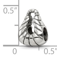 Sterling Silver Reflections Striped Handbag Bead view 5