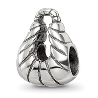 Sterling Silver Reflections Striped Handbag Bead view 1