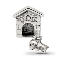 Sterling Silver Reflections Dog House Dangle Bead view 3