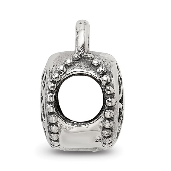 Sterling Silver Reflections Filigree Padlock Bead