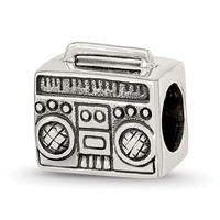 Sterling Silver Reflections Boombox Bead view 1