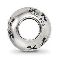 Sterling Silver Reflections Cutout Snowflake Bead view 2